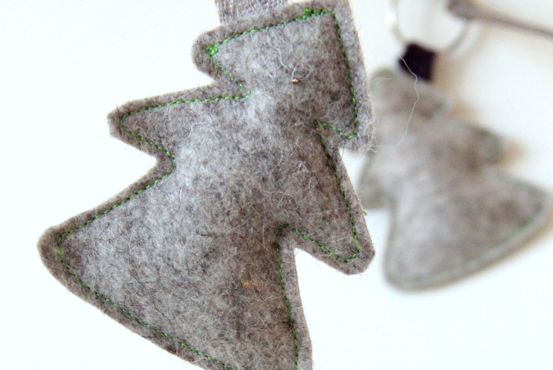 Weihnachtsbasar - Weihnachtsbäume aus Filz nähen