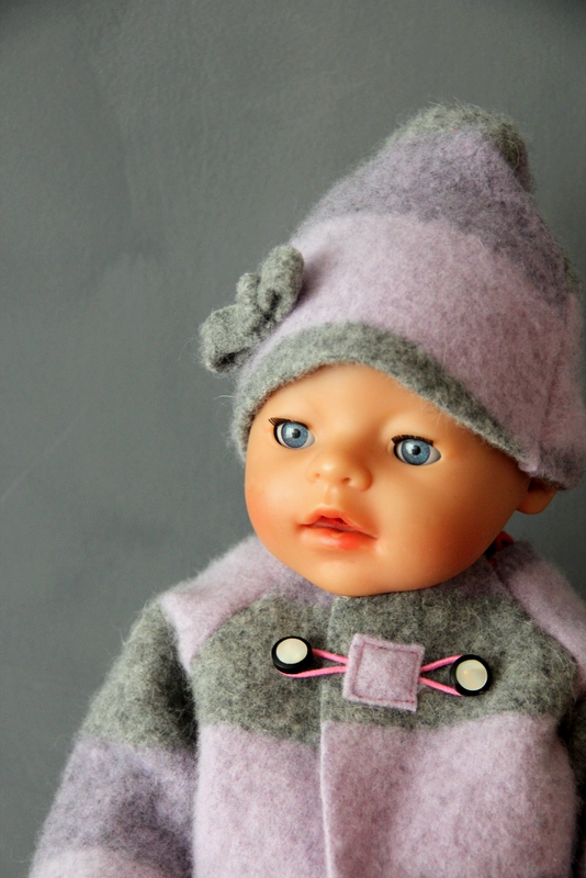 Puppenmantel DIY - doll's coat DIY