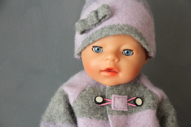 Puppenjacke selber nähen - doll's jacket DIY tutorial