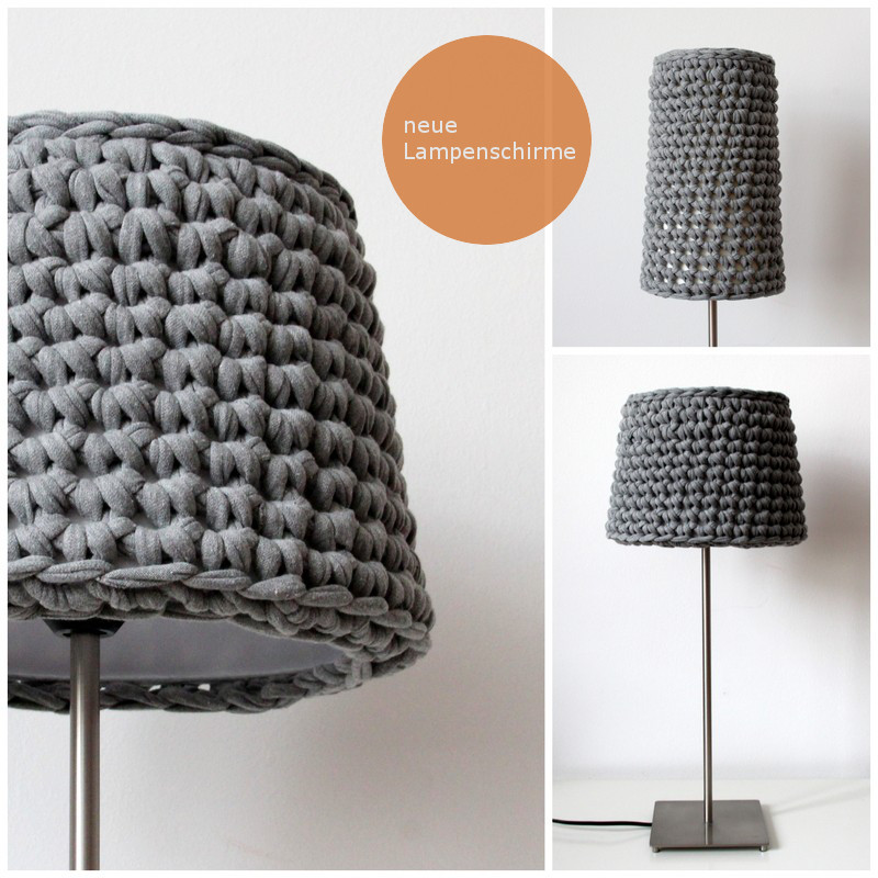 gehäkelte Lampenschirme - crocheted lamp shades
