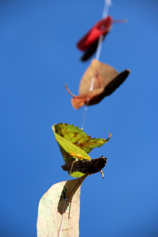 Girlande aus Blättern - Herbstfreuden
