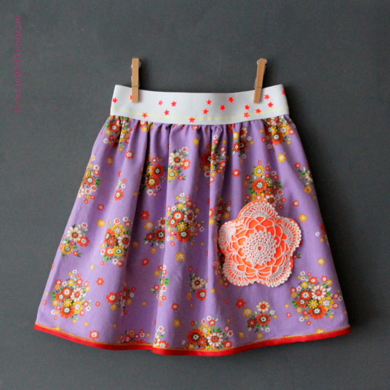 Kinderrock selber nähen - skirt week crafterhours