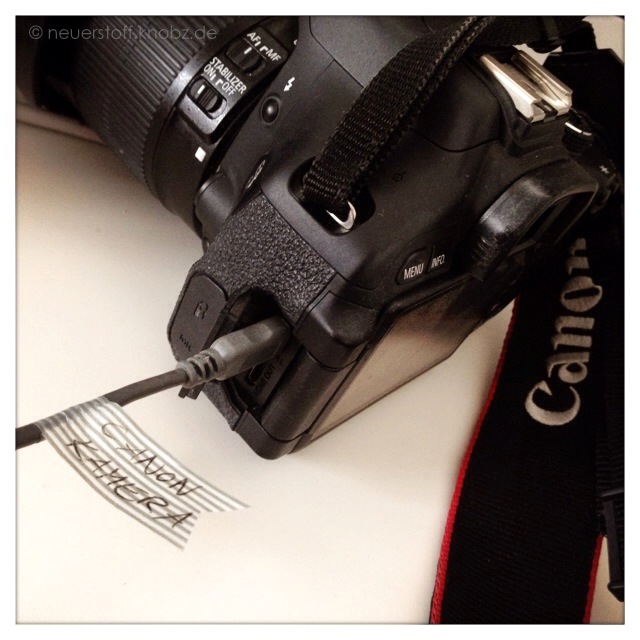 Canon Kamerakabel Beschriftung