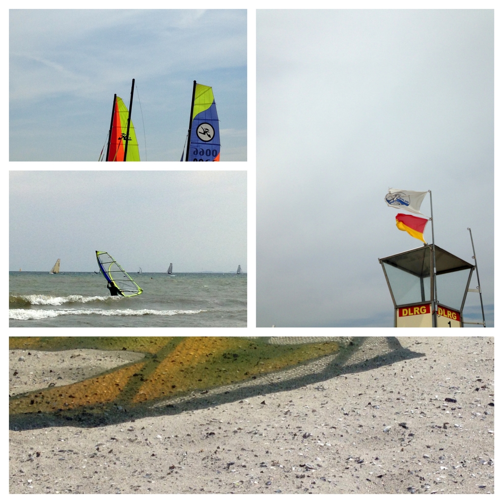Surfer und Wind and der Ostsee