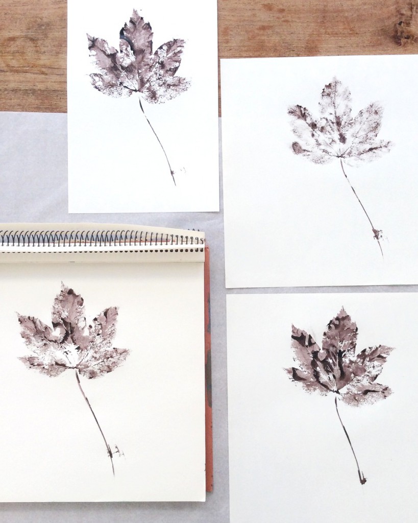 Stempeln im Herbst: Blätter DIY tutorial