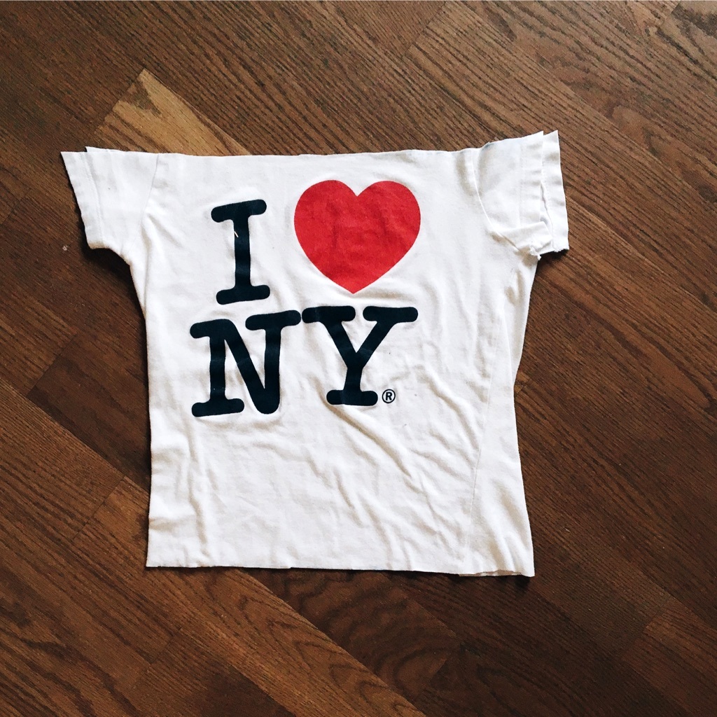 T-Shirt Upcycling I love NY